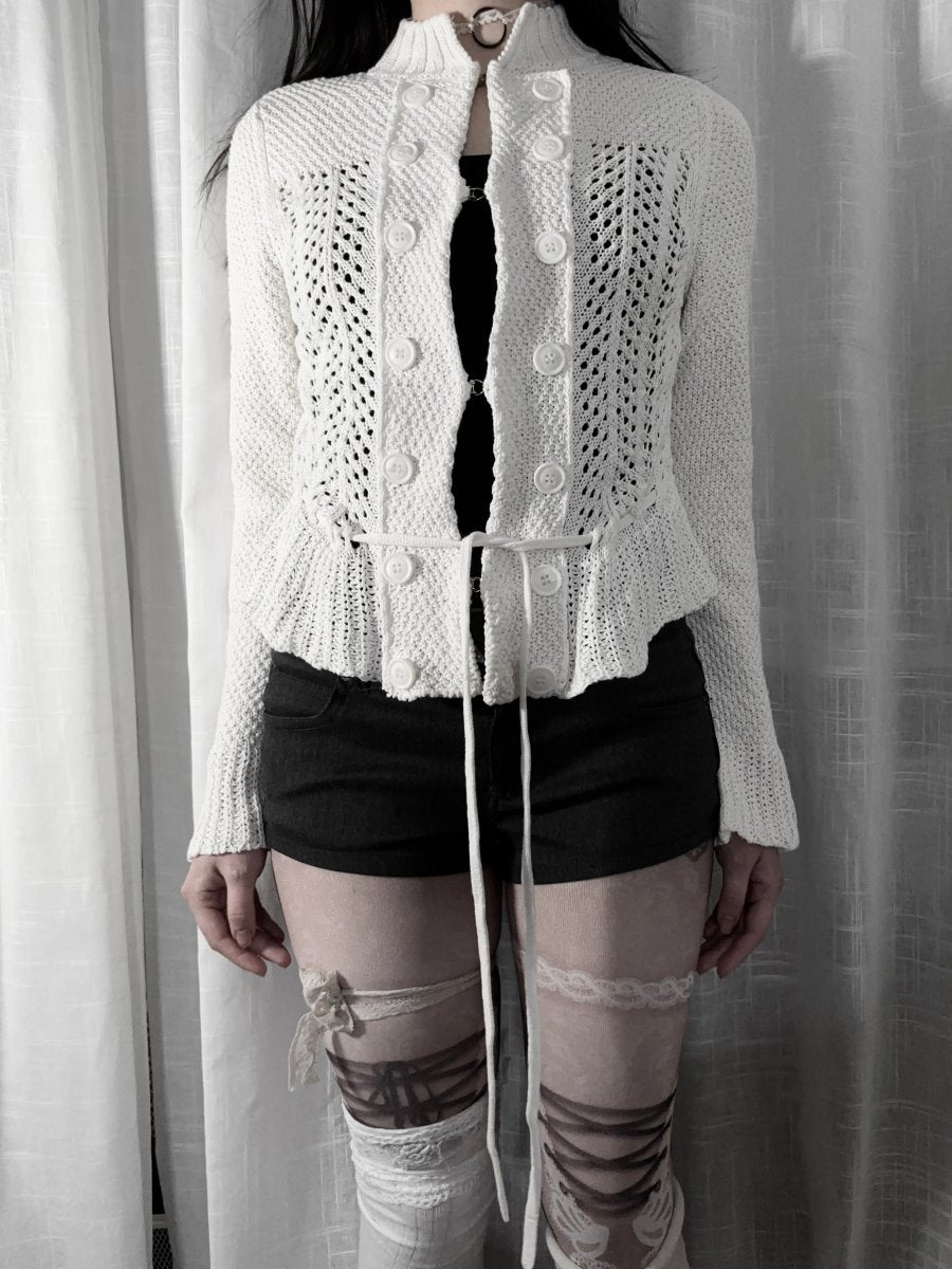 Needle Knit Cardigan - MIDNIGHT FAE