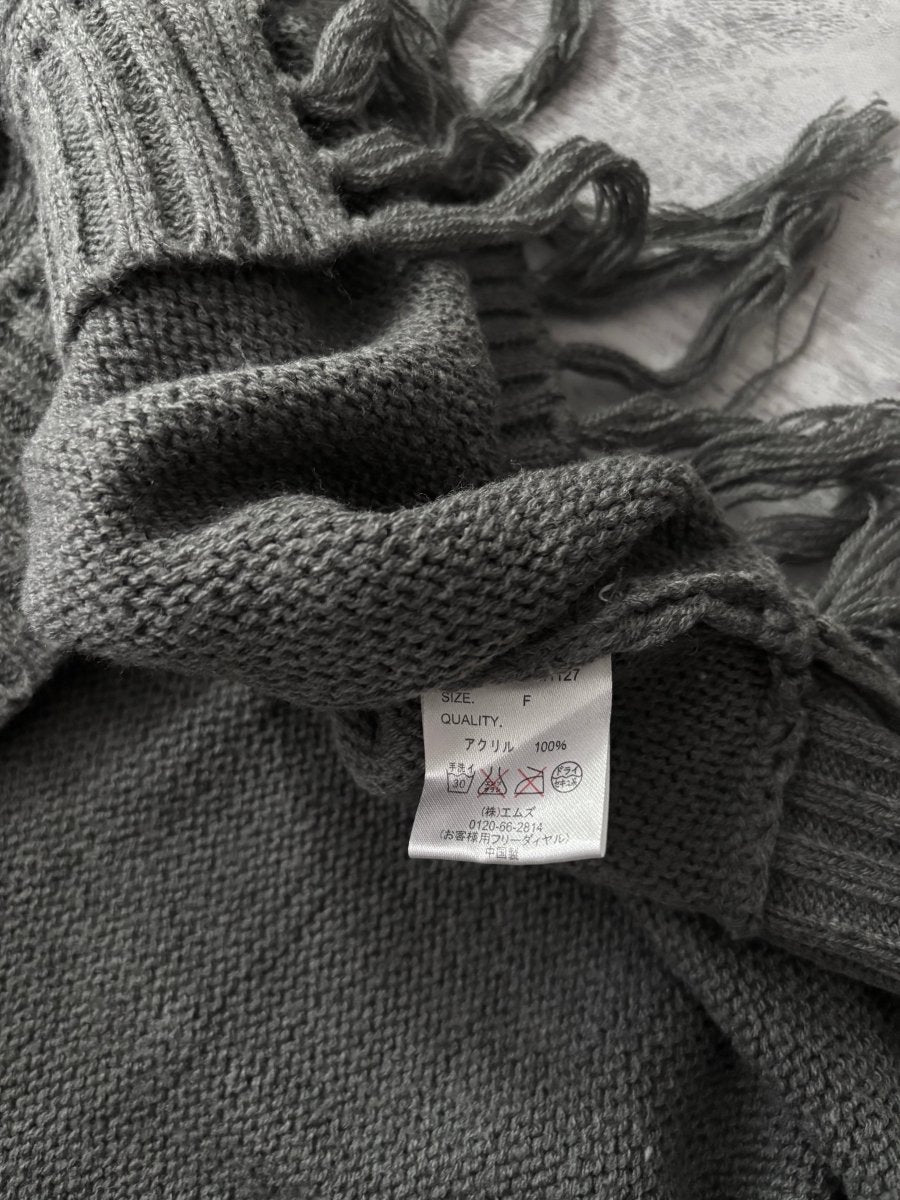Nether Grey Poncho - MIDNIGHT FAE