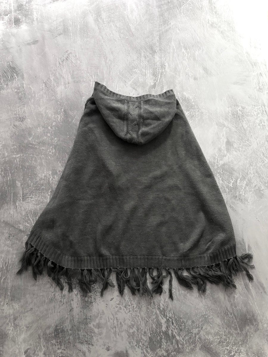 Nether Grey Poncho - MIDNIGHT FAE