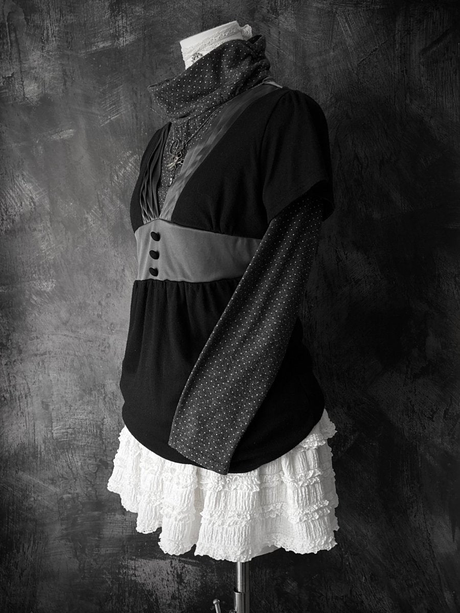 Nini Layered Blouse - MIDNIGHT FAE