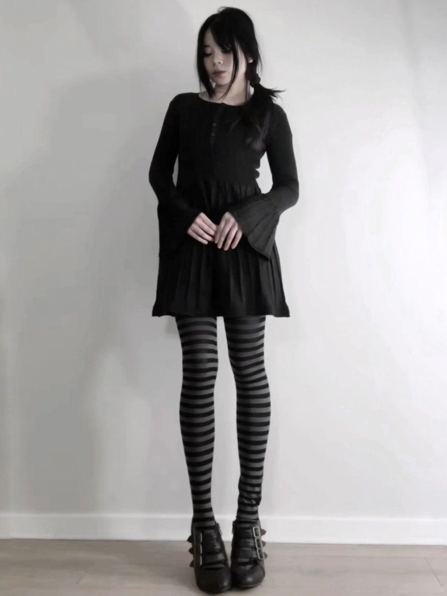 Nocturne Knit Dress - MIDNIGHT FAE