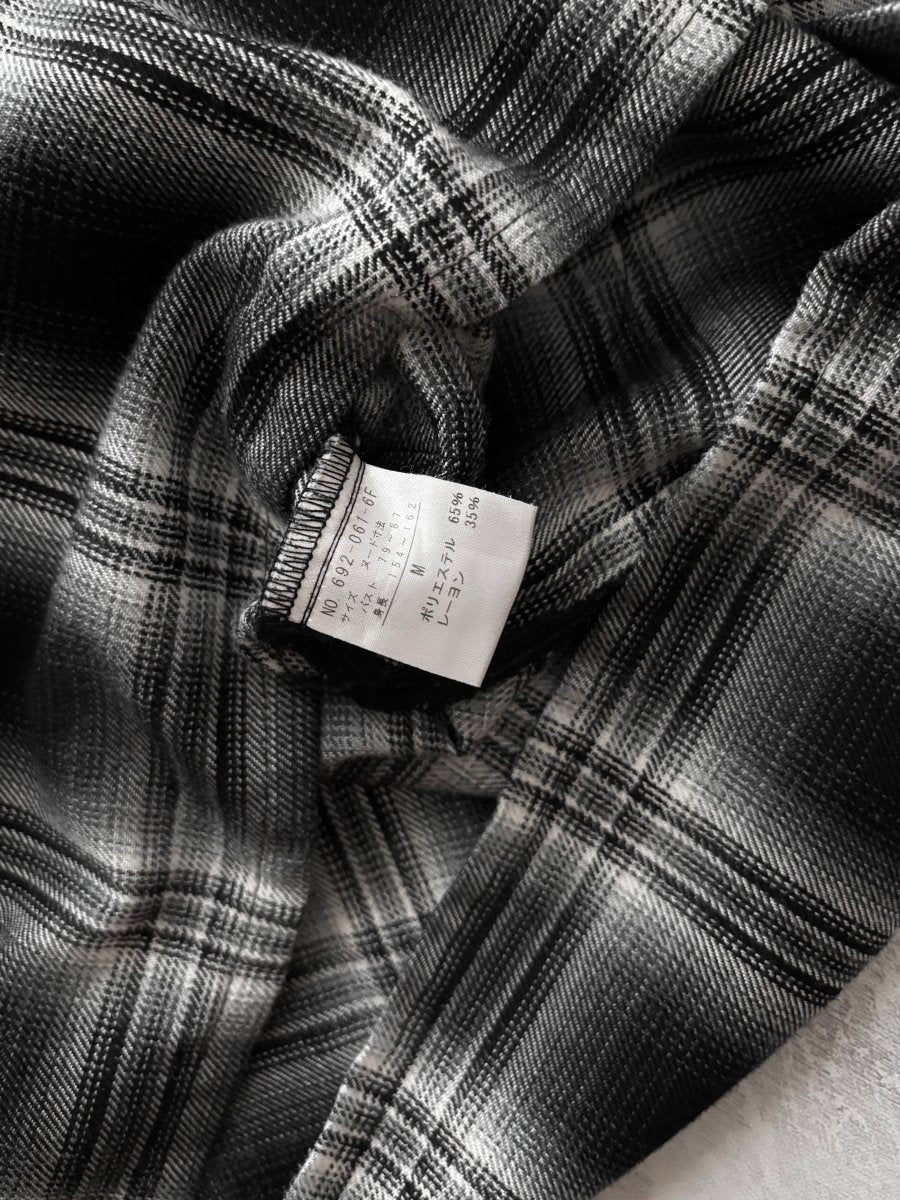 Noir Plaid Dress - MIDNIGHT FAE