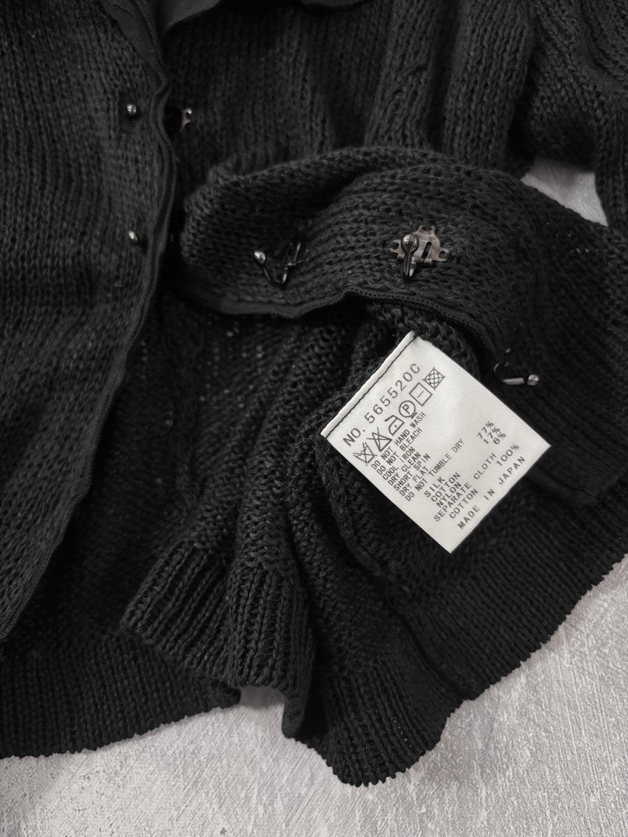 Nostra Silk Cardigan - MIDNIGHT FAE