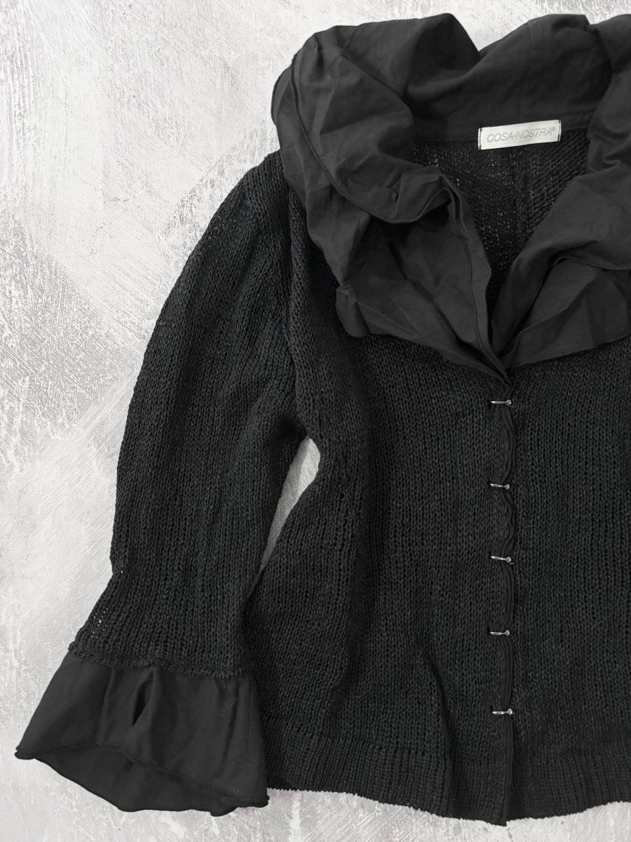 Nostra Silk Cardigan - MIDNIGHT FAE