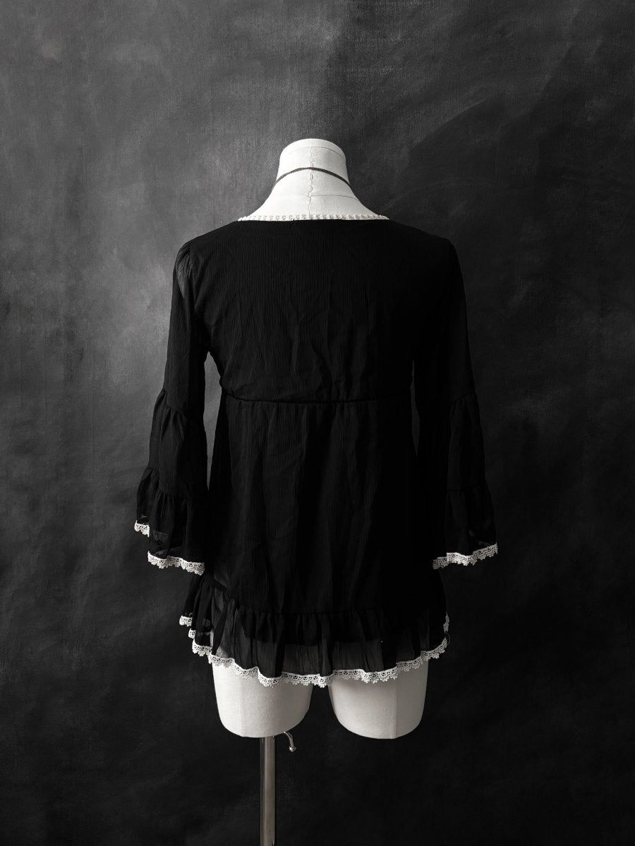 Odette Babydoll Tunic - MIDNIGHT FAE