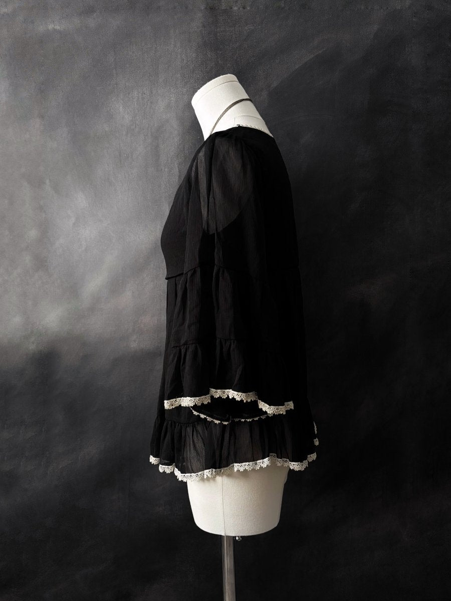 Odette Babydoll Tunic - MIDNIGHT FAE