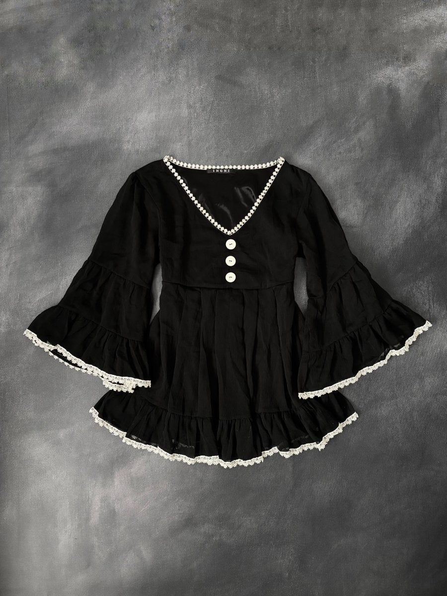 Odette Babydoll Tunic - MIDNIGHT FAE