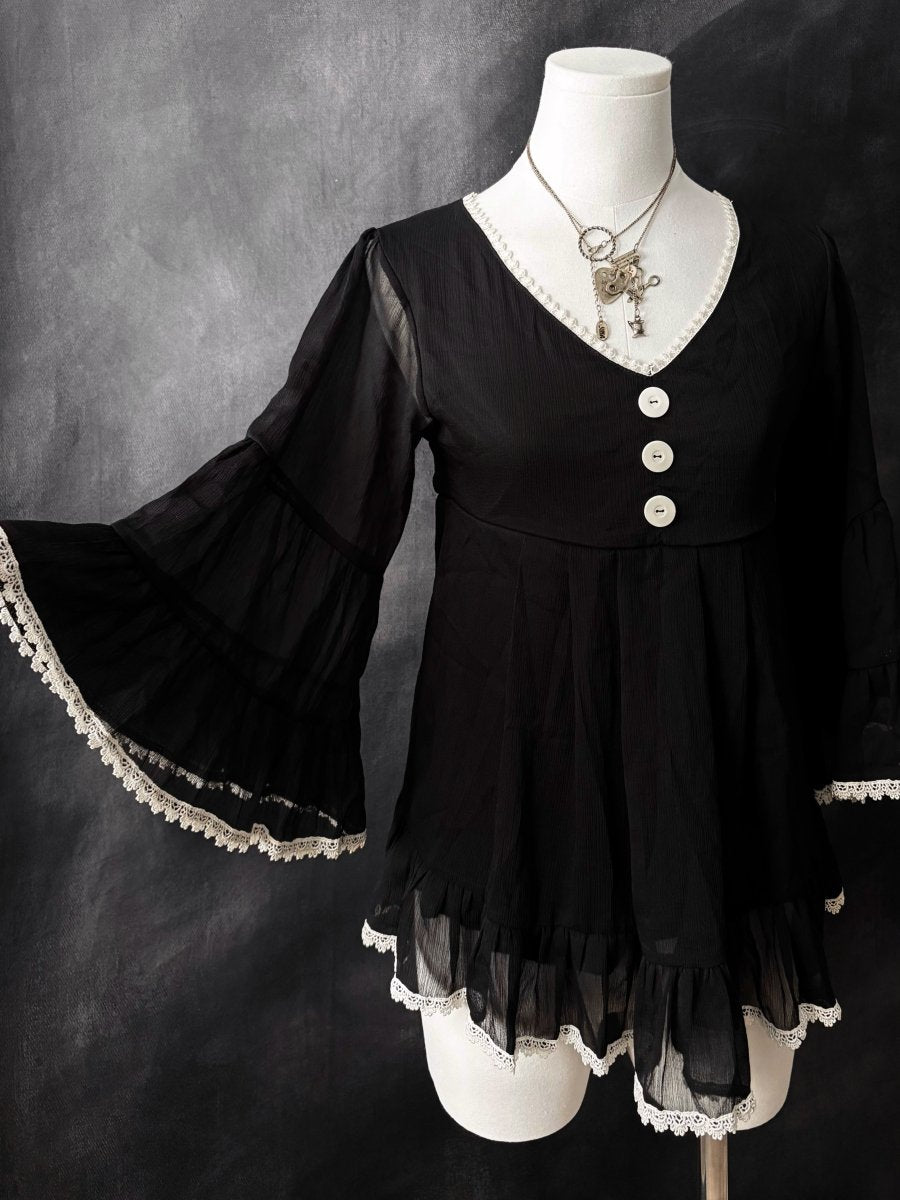 Odette Babydoll Tunic - MIDNIGHT FAE