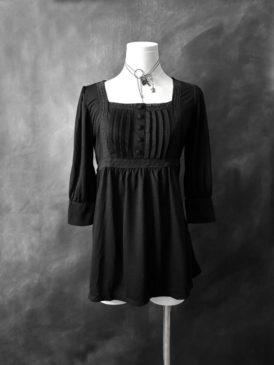 Oeillet Babydoll Top - MIDNIGHT FAE