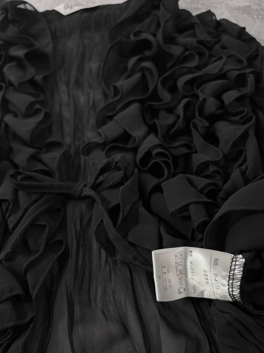 Pavilion Ruffle Cardigan - MIDNIGHT FAE