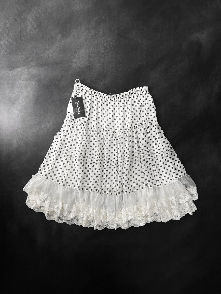 Peaks Polkadot Skirt (BNWT) - MIDNIGHT FAE