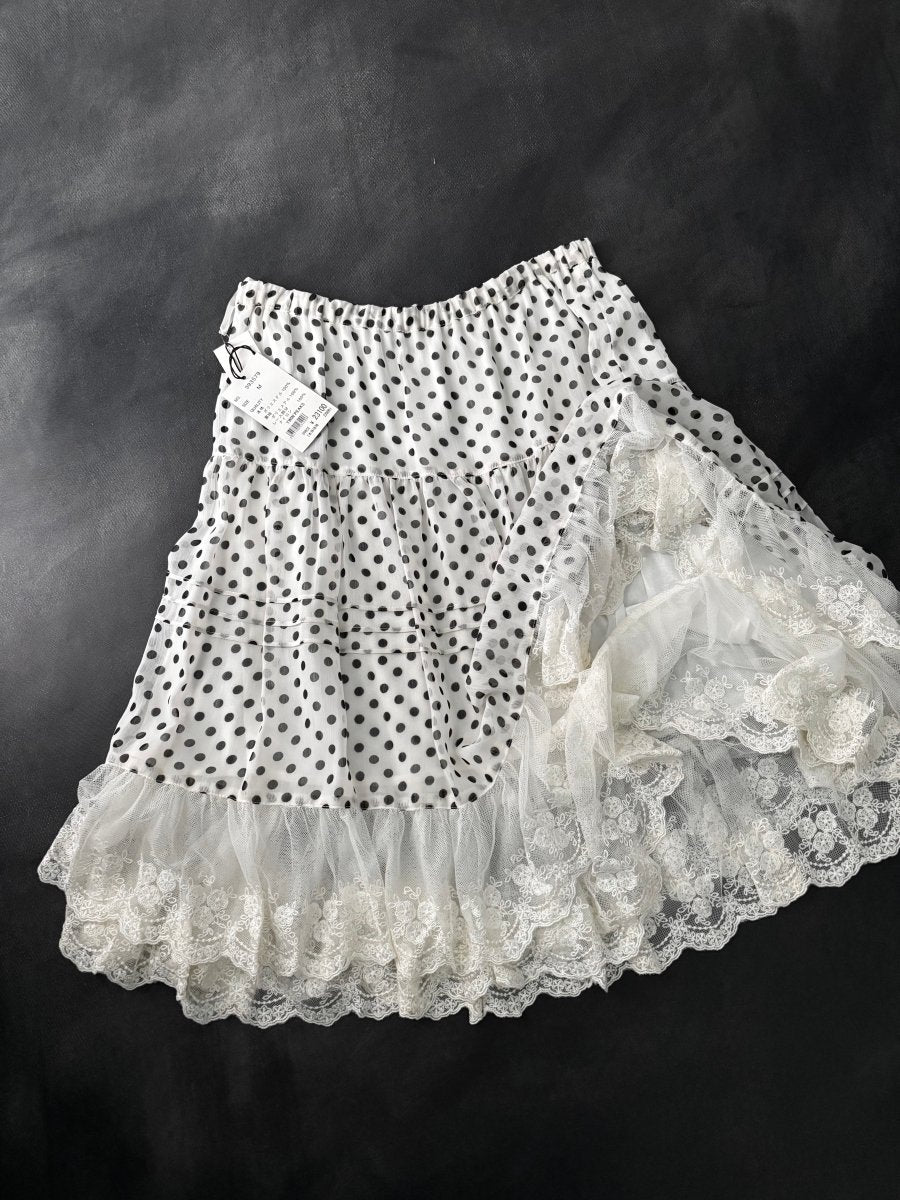 Peaks Polkadot Skirt (BNWT) - MIDNIGHT FAE