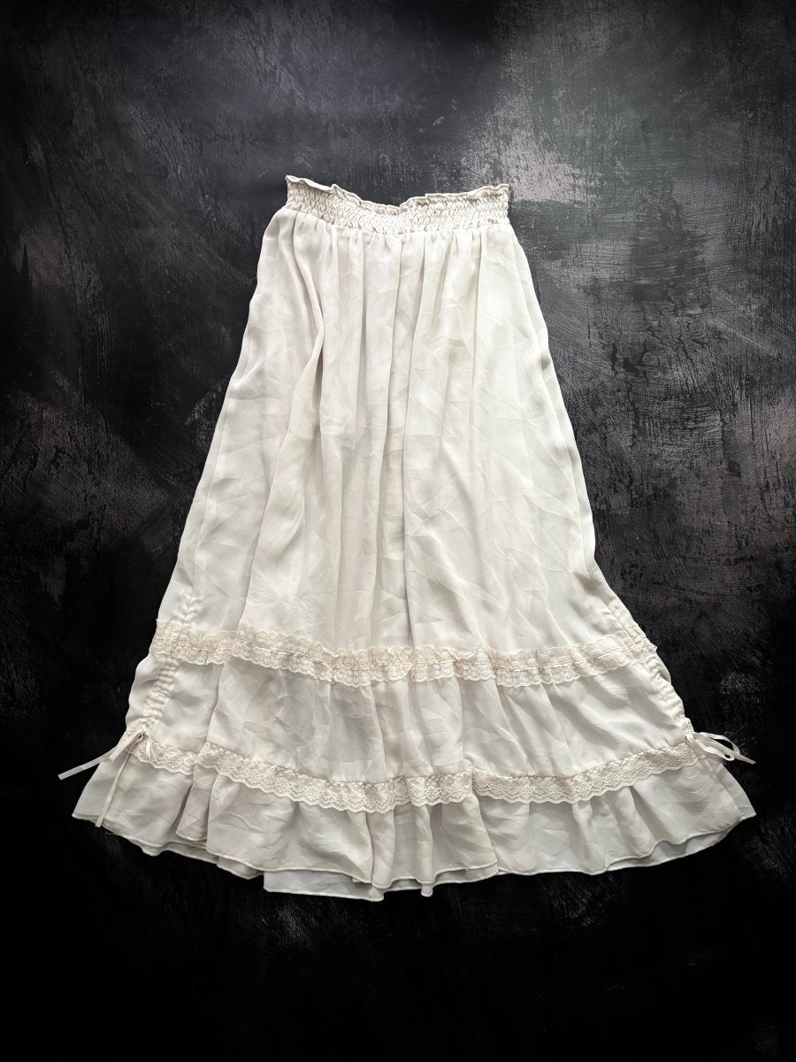 Pearl Button Skirt - MIDNIGHT FAE
