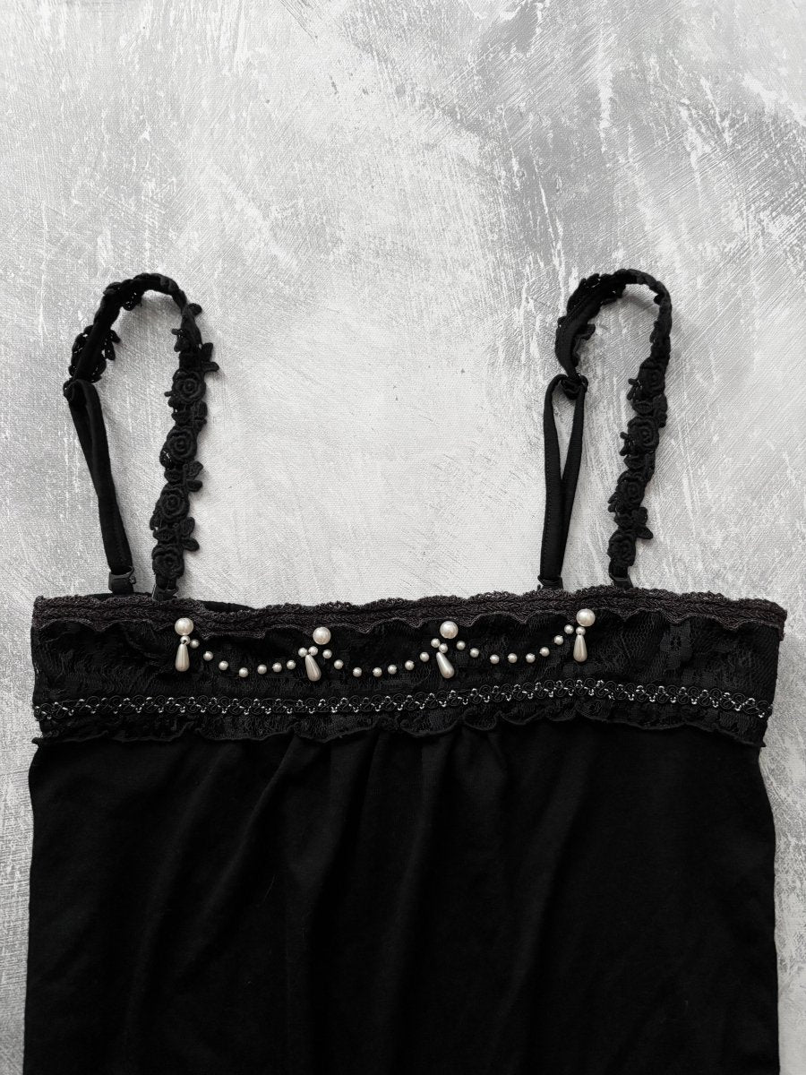 Pearl Teardrop Cami - MIDNIGHT FAE