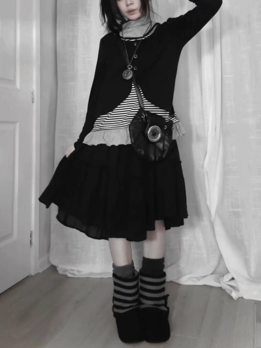 Peregrine Layered Top - MIDNIGHT FAE
