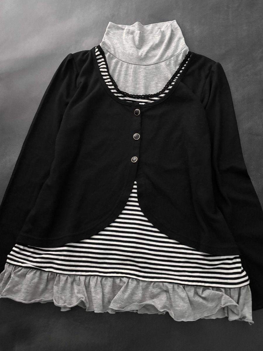 Peregrine Layered Top - MIDNIGHT FAE