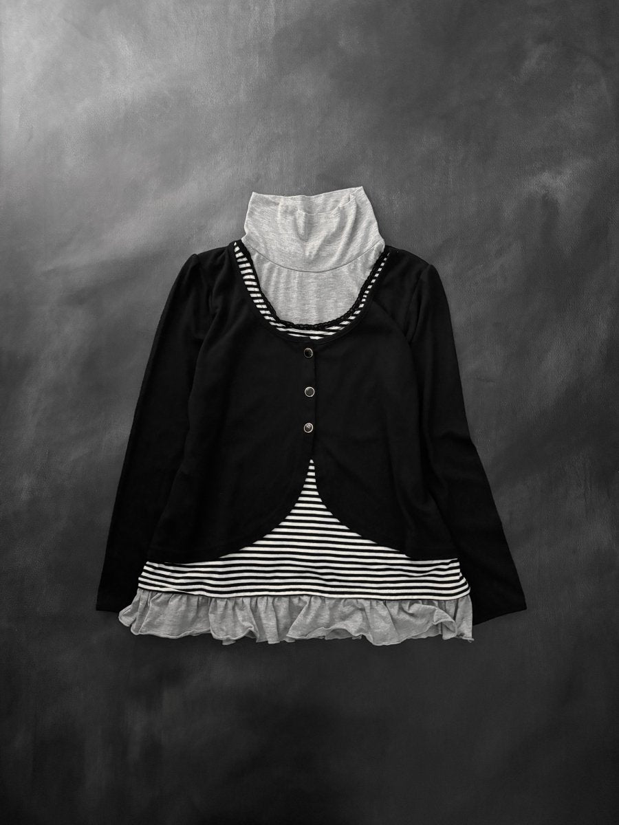 Peregrine Layered Top - MIDNIGHT FAE
