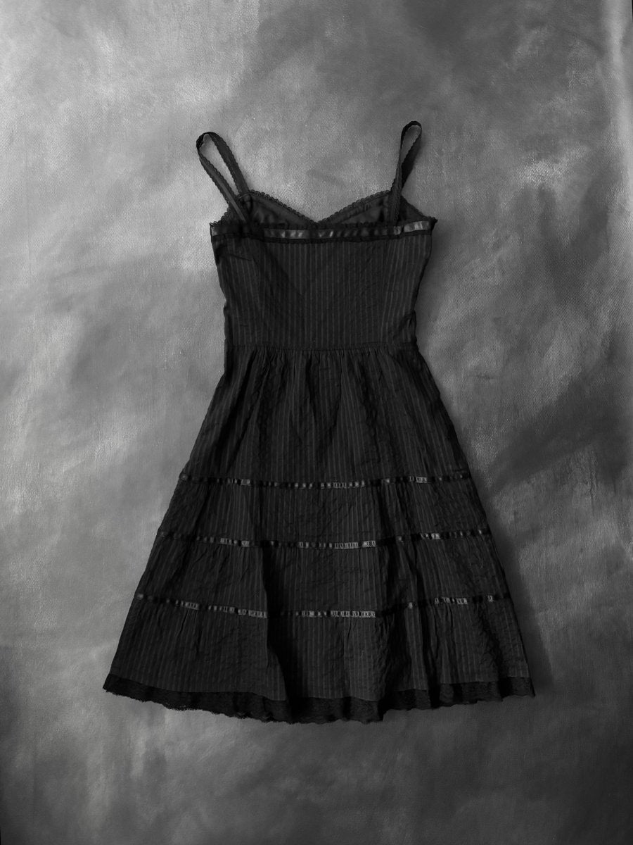 Pin Babydoll Dress - MIDNIGHT FAE