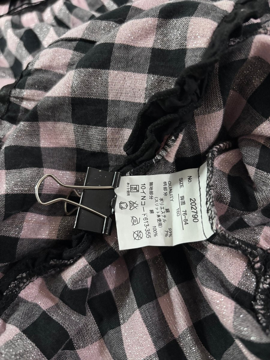 Pink Plaid Tiered Cami - MIDNIGHT FAE