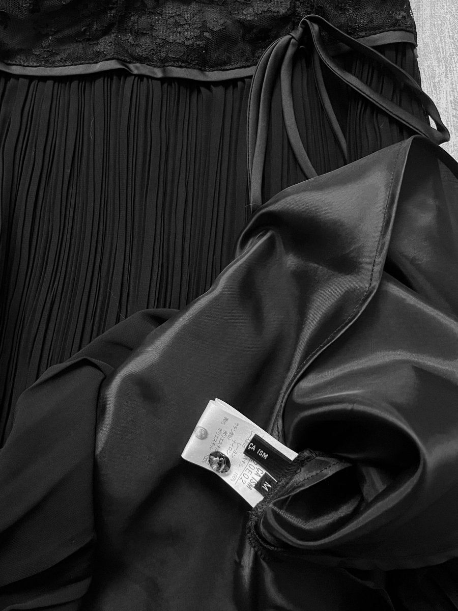 Plicate Pleated Dress - MIDNIGHT FAE