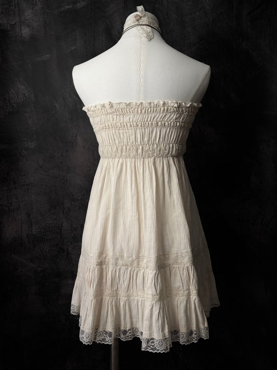Porcelain Bandeau Dress - MIDNIGHT FAE