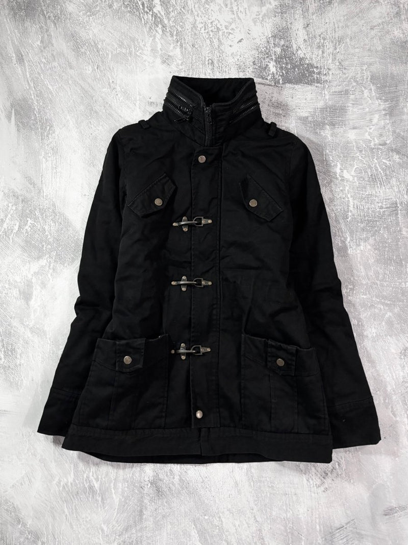 Presque Metal Clasp Coat - MIDNIGHT FAE