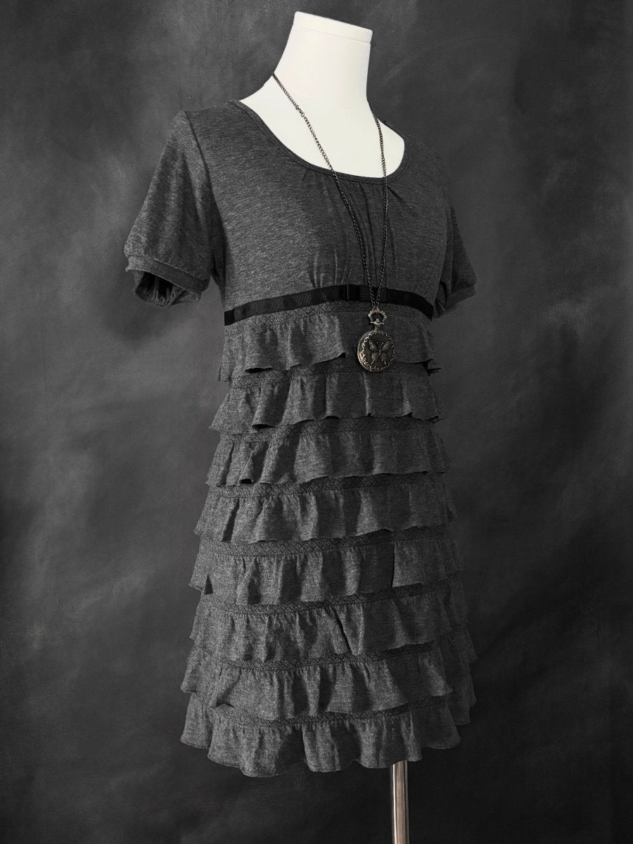 Psalm Frilly Tunic - MIDNIGHT FAE