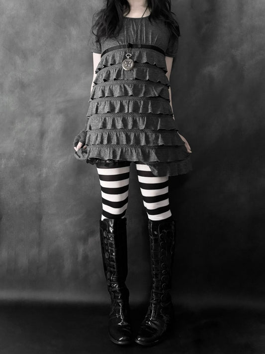 Psalm Frilly Tunic - MIDNIGHT FAE