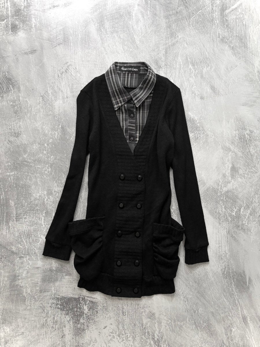 Record Knit Dress - MIDNIGHT FAE