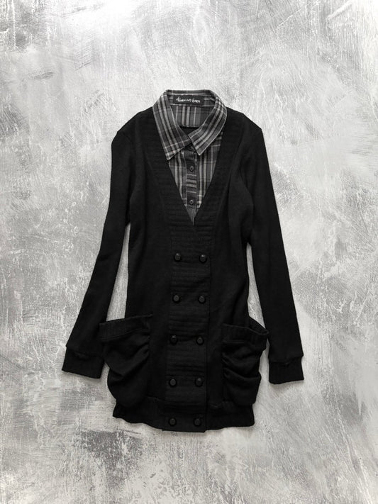 Record Knit Dress - MIDNIGHT FAE