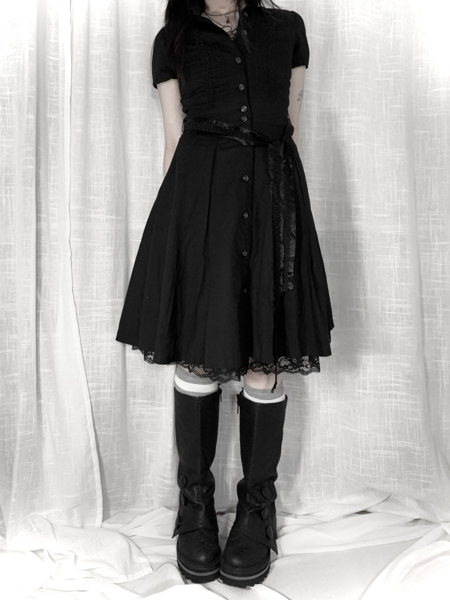 Reliquary Midi Dress - MIDNIGHT FAE
