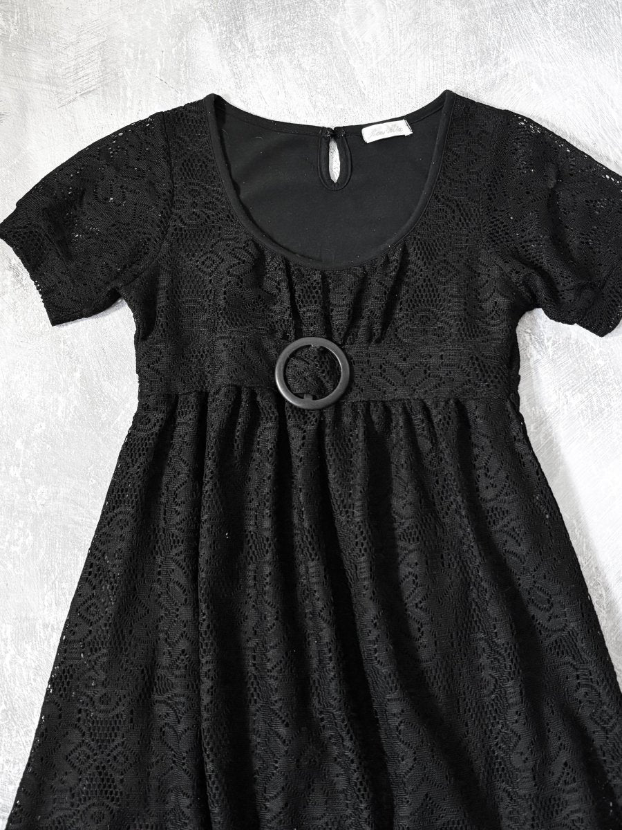 Reor Lace Mini Dress - MIDNIGHT FAE