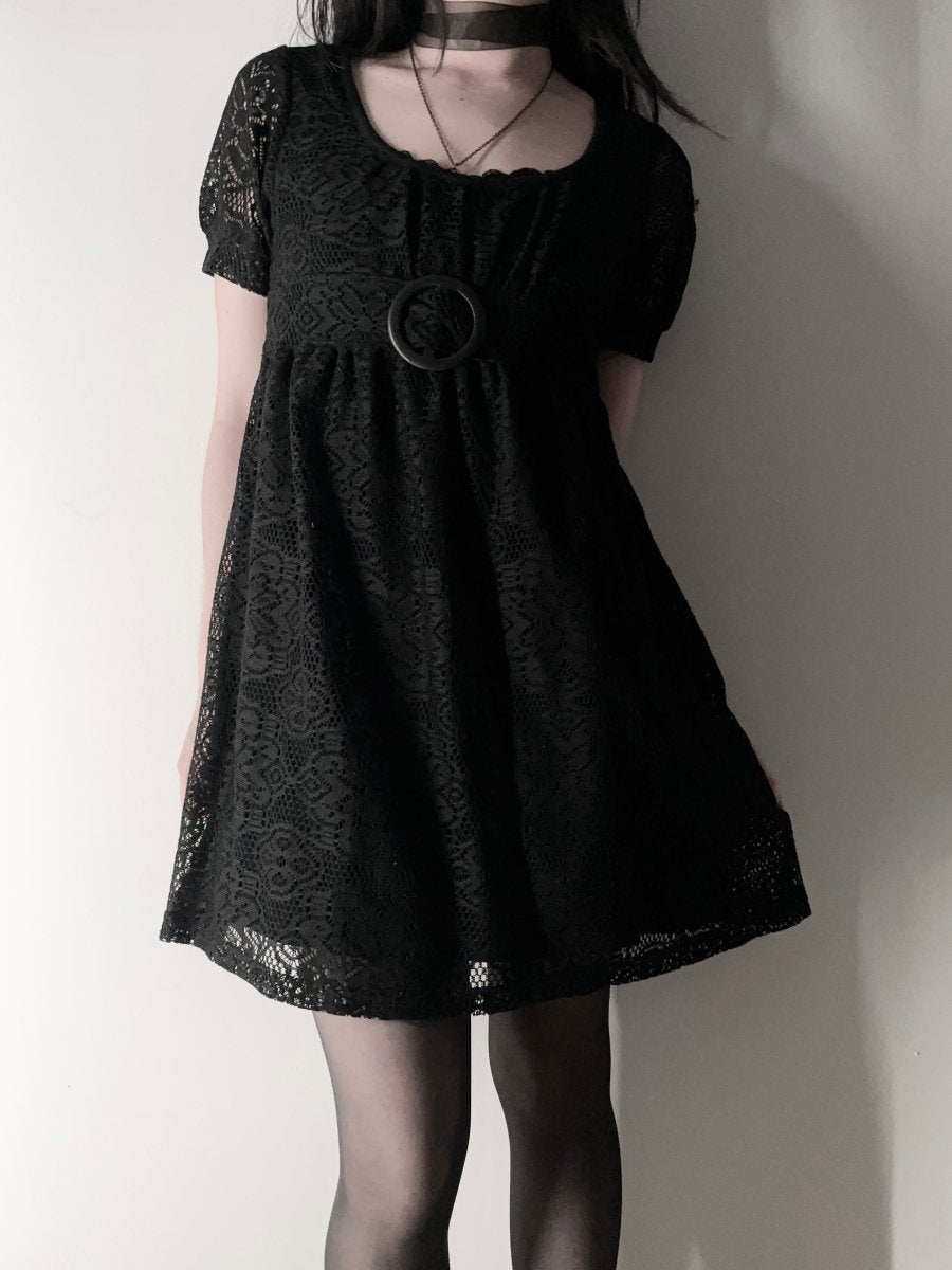 Reor Lace Mini Dress - MIDNIGHT FAE