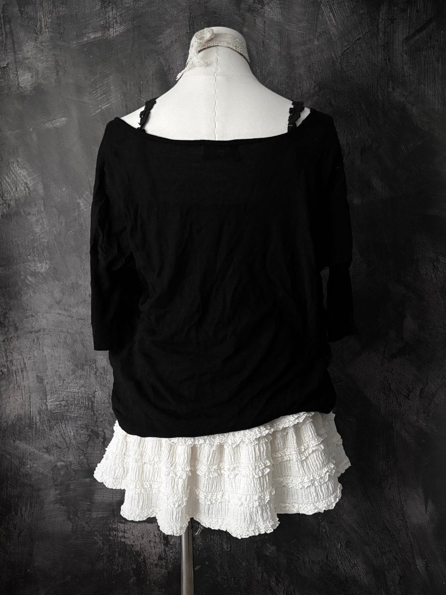 Residuum Slouchy Cardigan - MIDNIGHT FAE