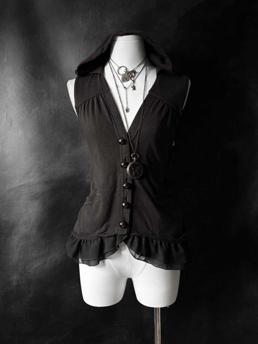 Revenant Hooded Vest - MIDNIGHT FAE
