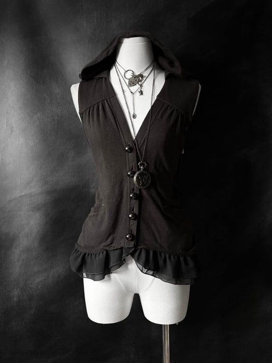 Revenant Hooded Vest - MIDNIGHT FAE