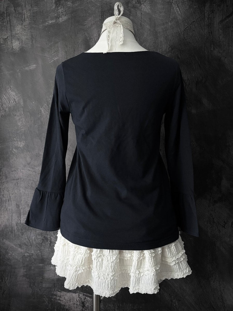 Reverie Babydoll Blouse - MIDNIGHT FAE