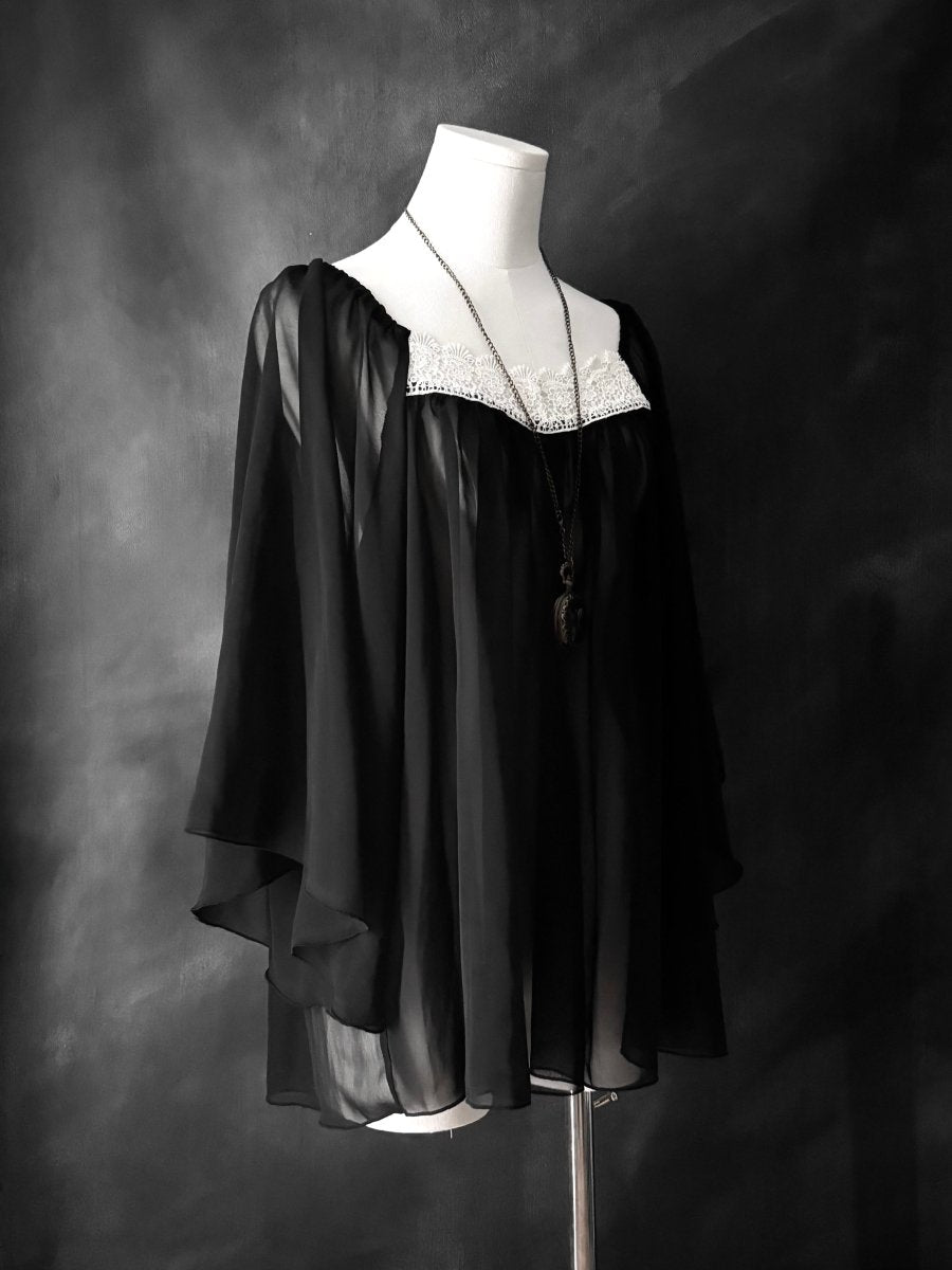 Riana Sheer Tunic - MIDNIGHT FAE