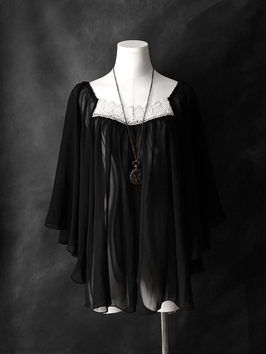 Riana Sheer Tunic - MIDNIGHT FAE