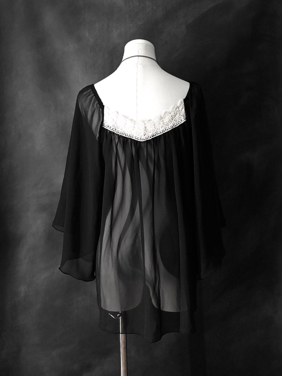 Riana Sheer Tunic - MIDNIGHT FAE