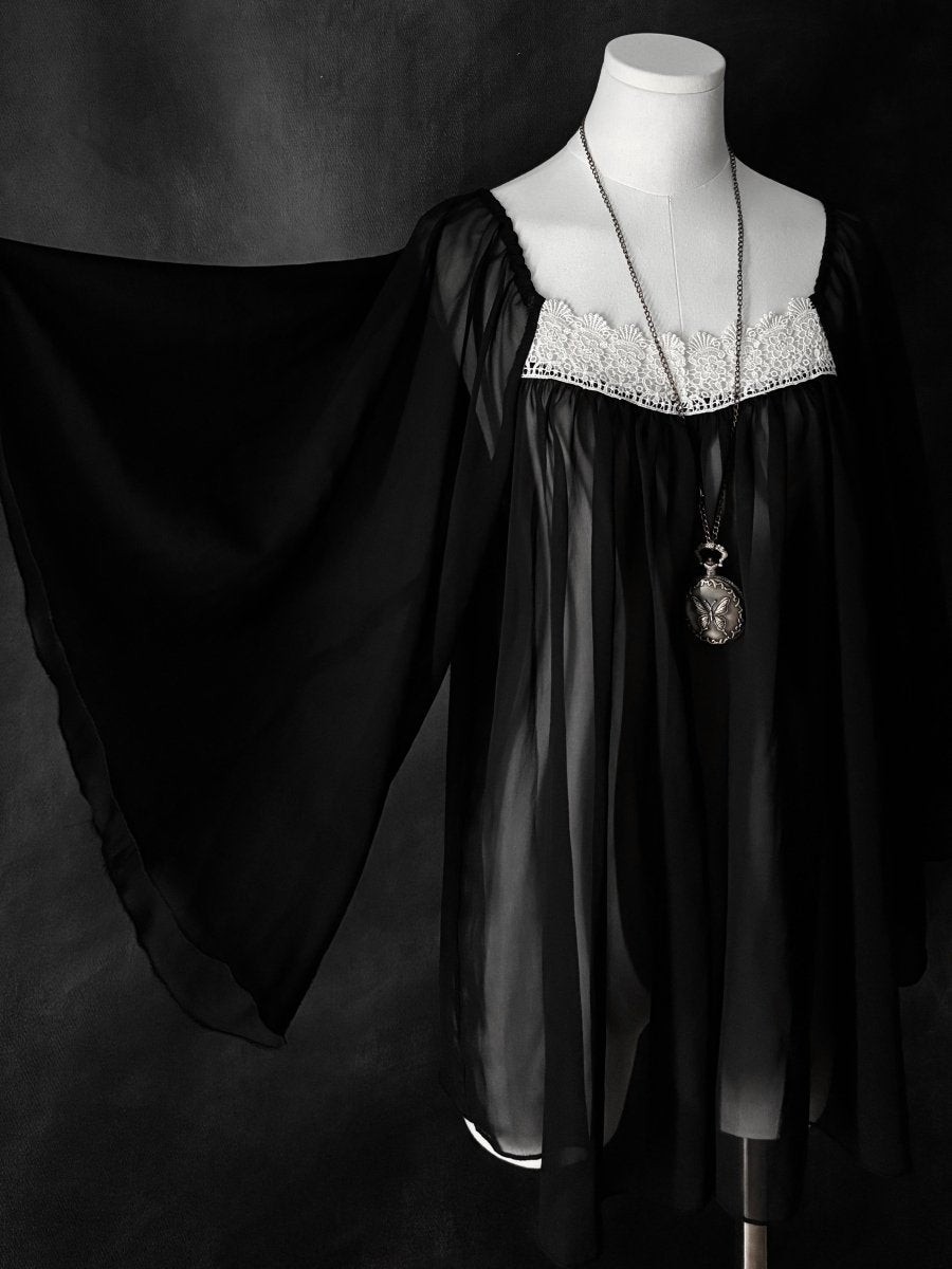Riana Sheer Tunic - MIDNIGHT FAE