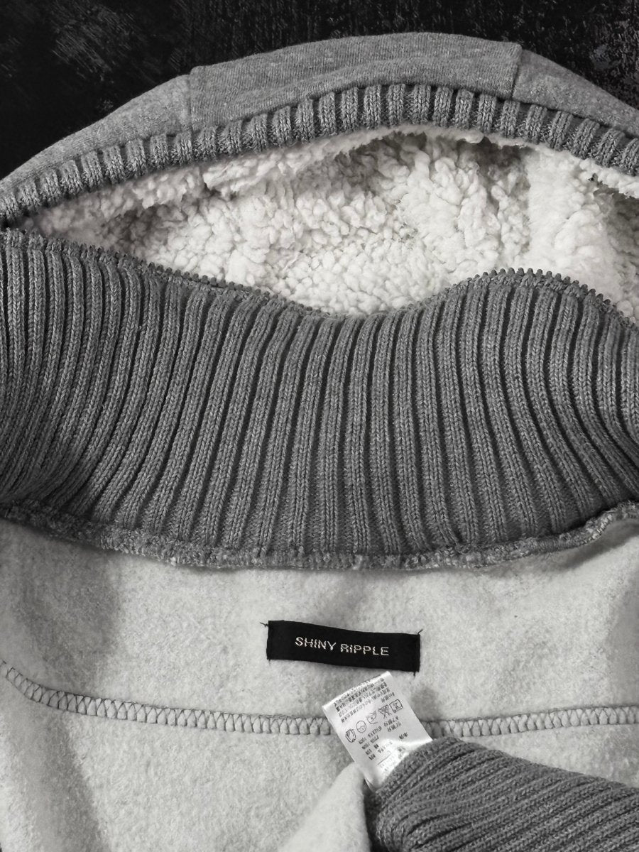 Ripple Zip Hoodie Jacket - MIDNIGHT FAE