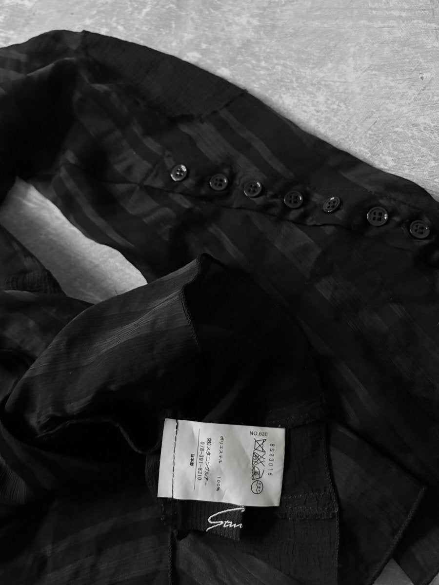 Ritual Sheer Blouse - MIDNIGHT FAE