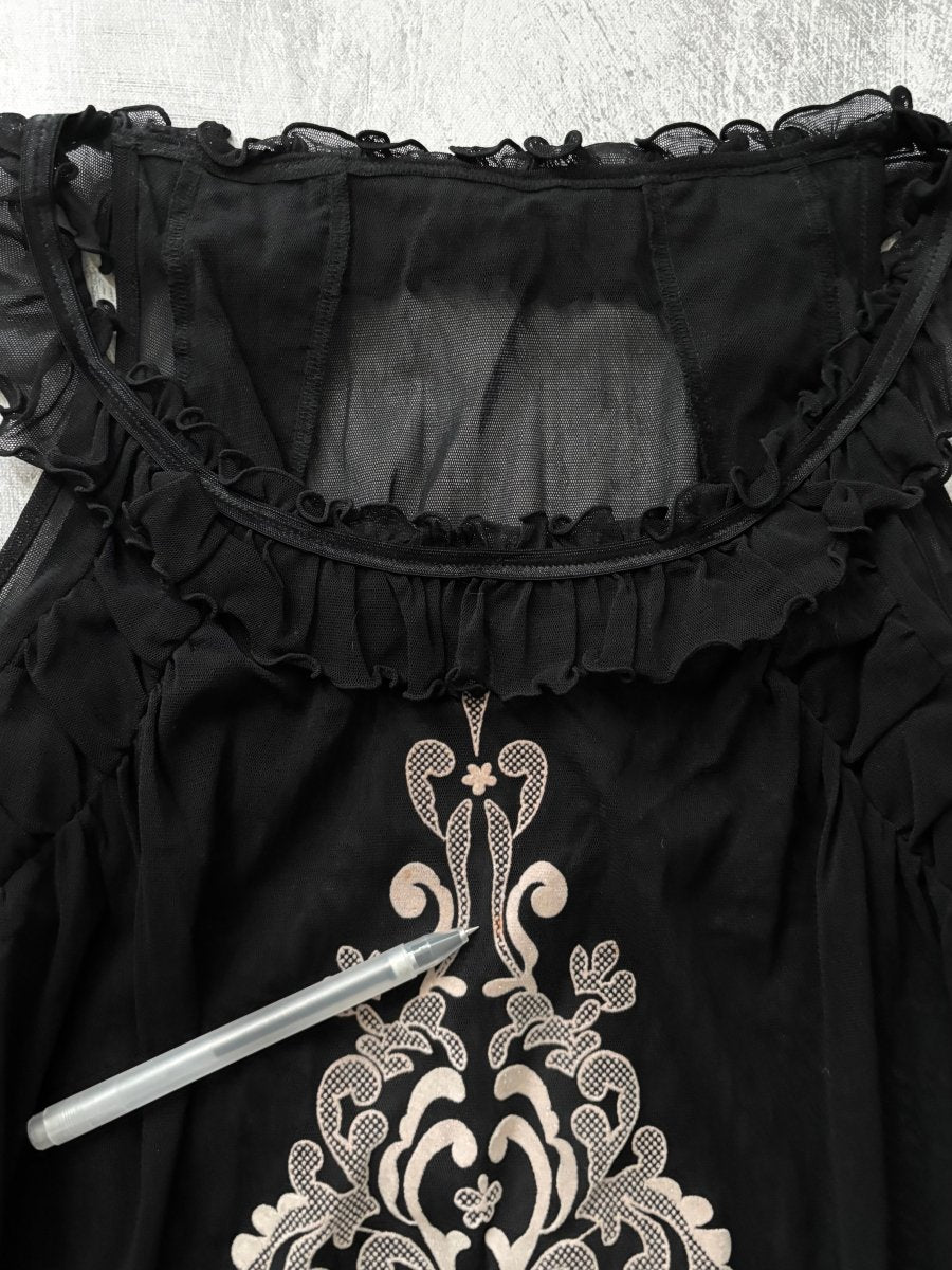 Rococo Mini Dress - MIDNIGHT FAE