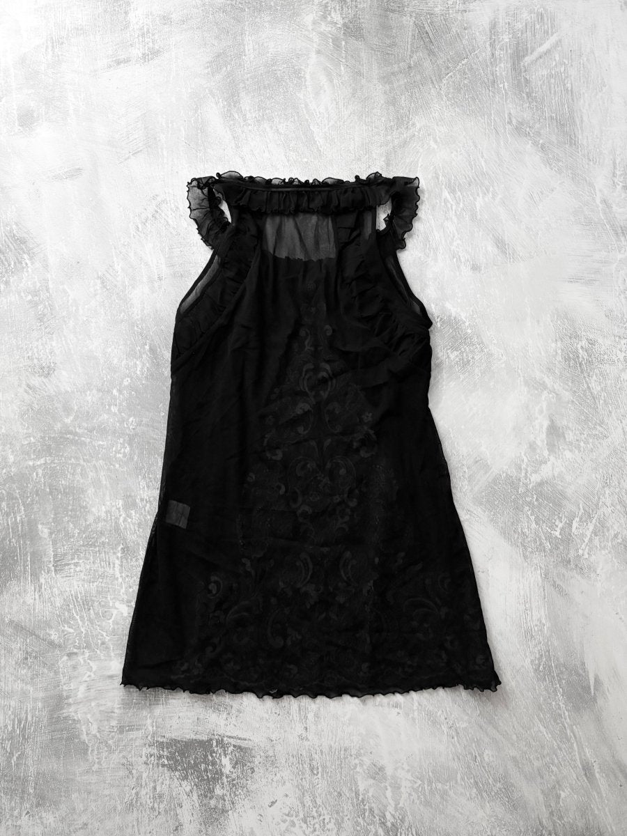Rococo Mini Dress - MIDNIGHT FAE