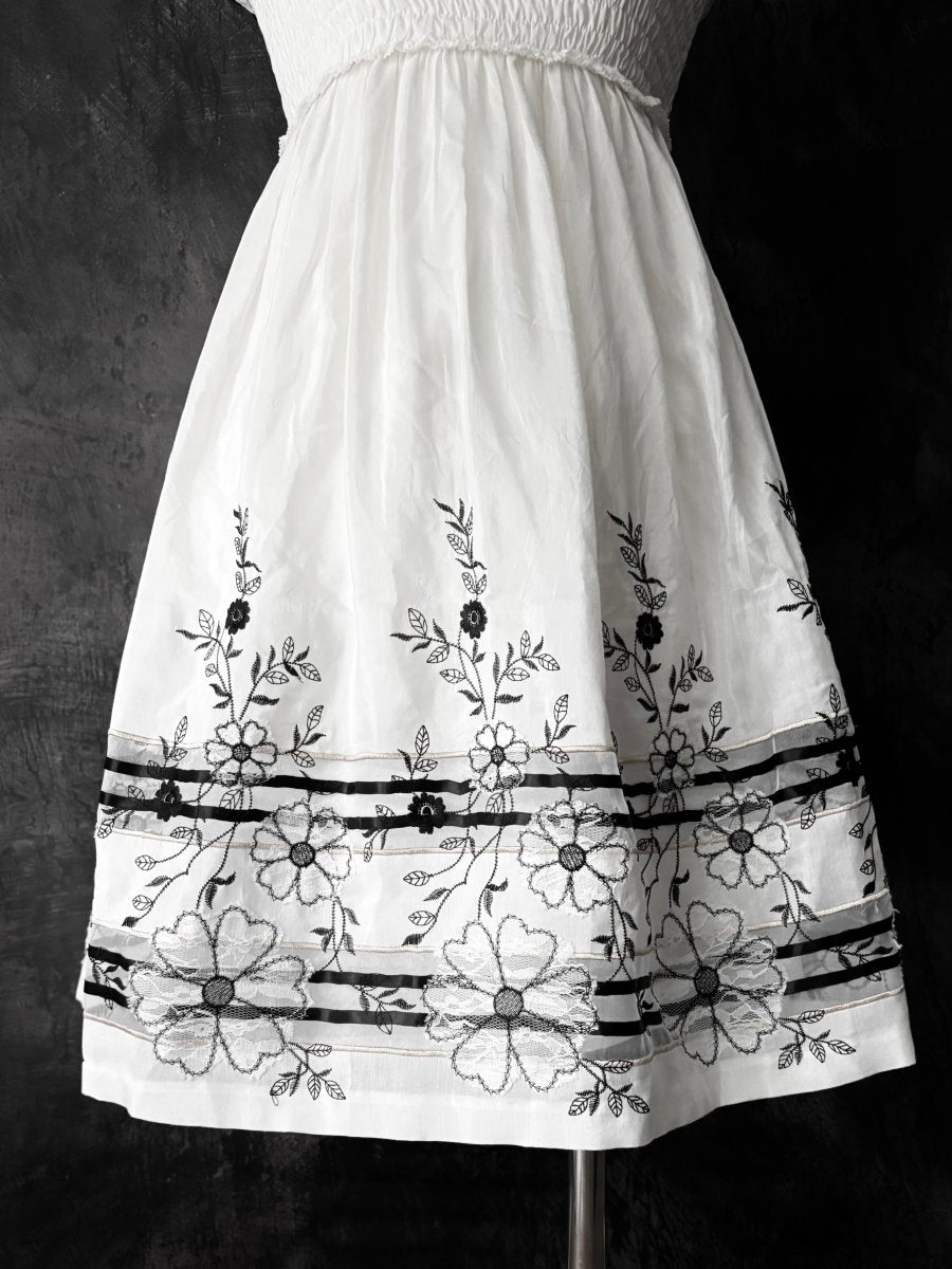 Rosette Bandeau Dress - MIDNIGHT FAE