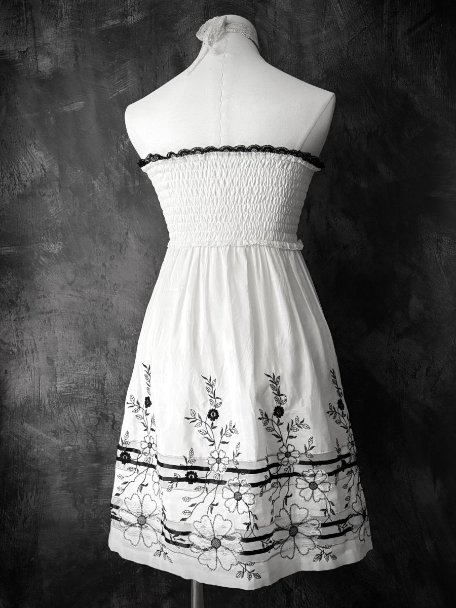 Rosette Bandeau Dress - MIDNIGHT FAE