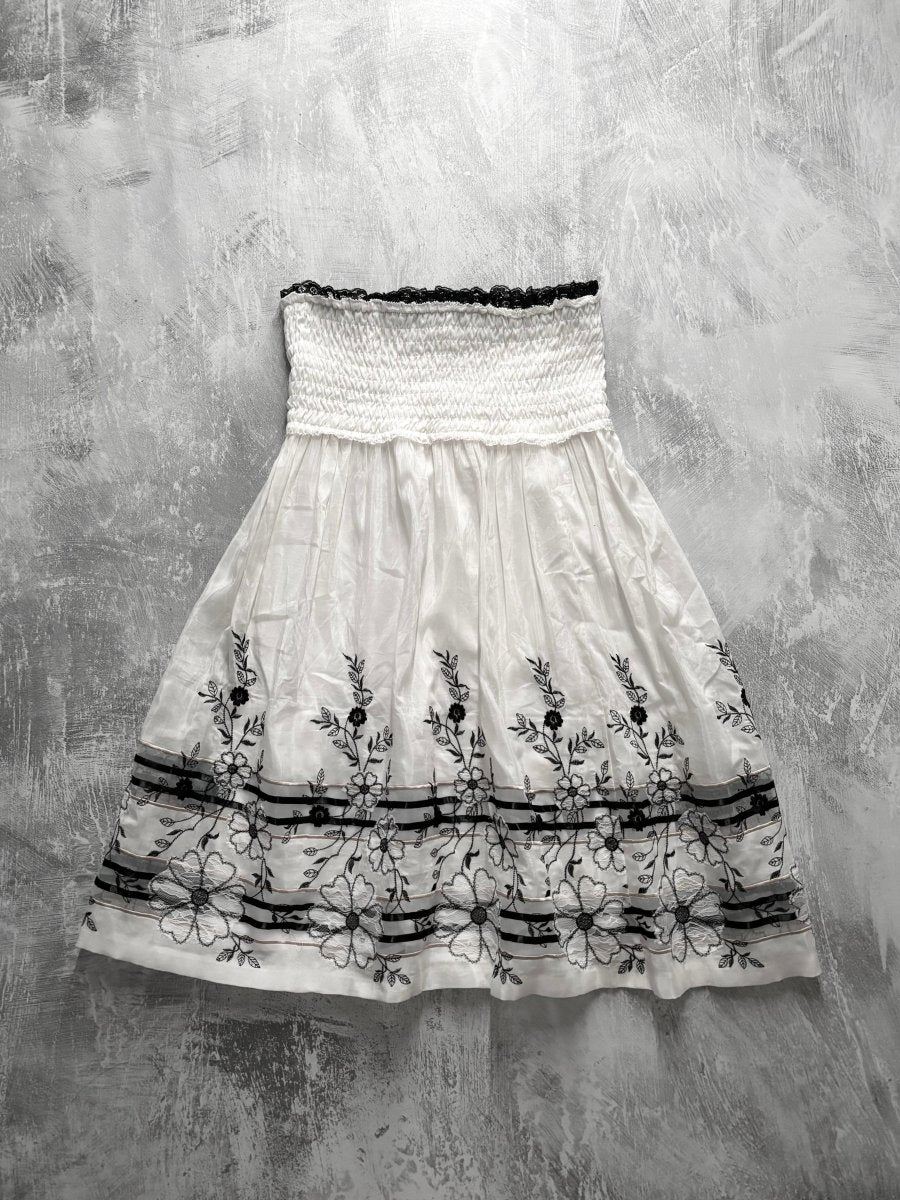 Rosette Bandeau Dress - MIDNIGHT FAE