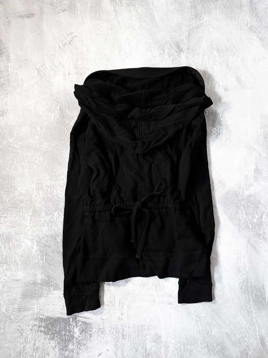 Ruffle Zip Up Hoodie - MIDNIGHT FAE