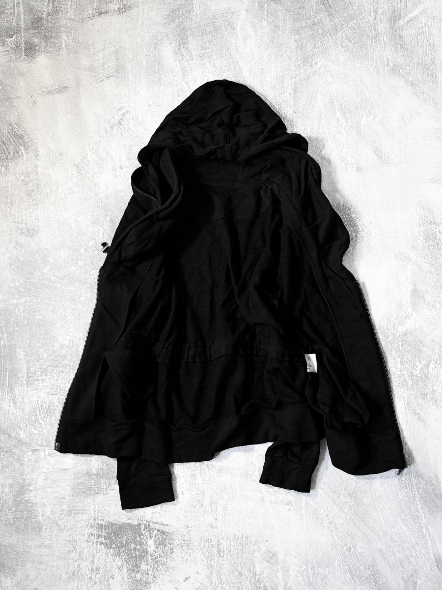 Ruffle Zip Up Hoodie - MIDNIGHT FAE